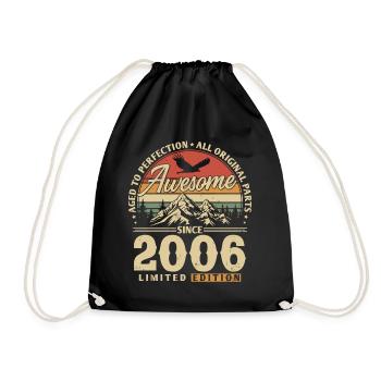 Génial depuis 2006 - Sac de sport léger - noir - Devant