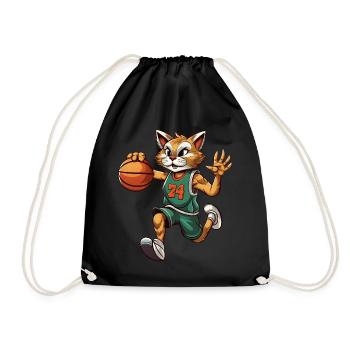Gueule de bois du basket-ball - Sac de sport léger - noir - Devant