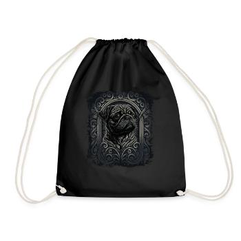 Petit carlin - Sac de sport léger - noir - Devant
