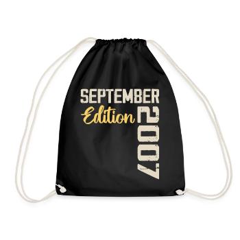 September 2007 - 17th Anniversary September 2007 - Drawstring Bag - black - Front