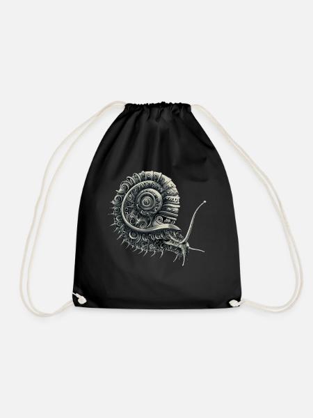 Crinchy Schnecke - Turnbeutel - Schwarz