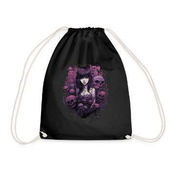 Emo HorrorFille - Sac de sport léger - noir - Devant