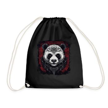 Cool Panda - Drawstring Bag - black - Front