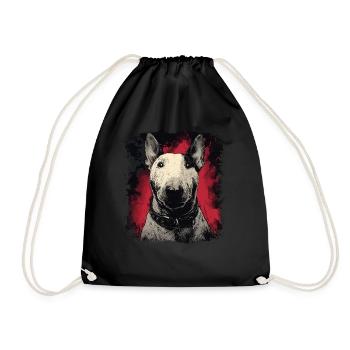 Bull terrier - Sac de sport léger - noir - Devant