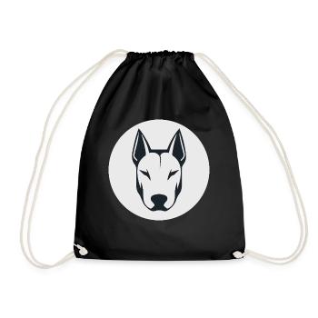 Bullterrier - Turnbeutel - Schwarz - Vorne