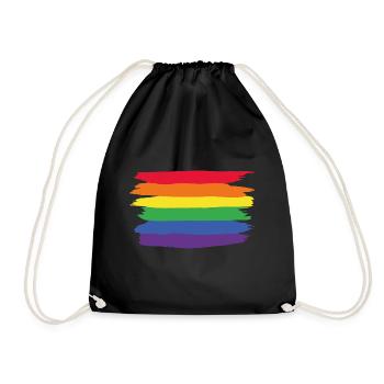 Love LGBT Pride Rainbow Colours Gift Love - Sac de sport léger - noir - Devant
