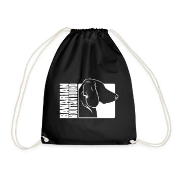 Bavarian Mountain Hound Profile Dogs Dog Wilsigns - Drawstring Bag - black - Front
