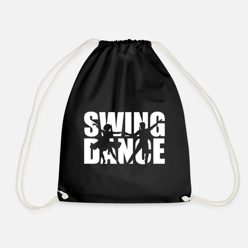 Swing Tänzer - Turnbeutel - Schwarz