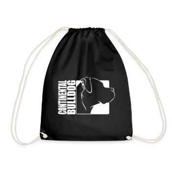 Continental Bulldog Profil Chiens Chien Wilsigns - Sac de sport léger - noir - Devant