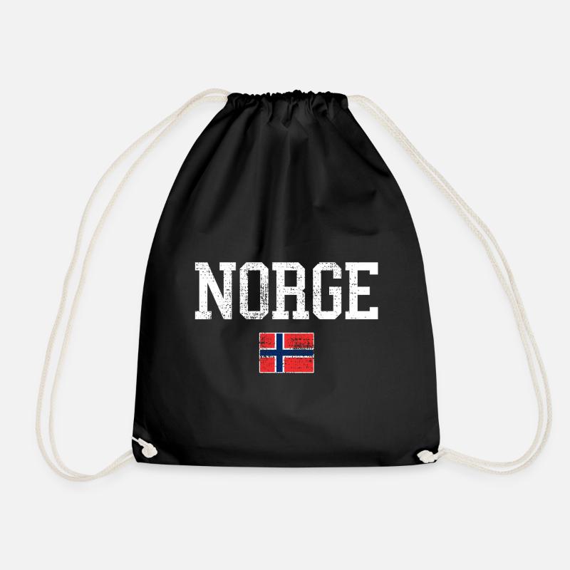 Norway - Drawstring Bag - black
