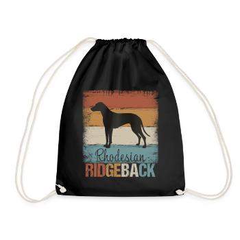 Cadeau de chien Rhodesian Ridgeback - Sac de sport léger - noir - Devant