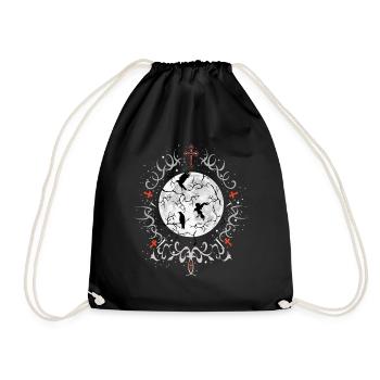 Gothic space - Drawstring Bag - black - Front