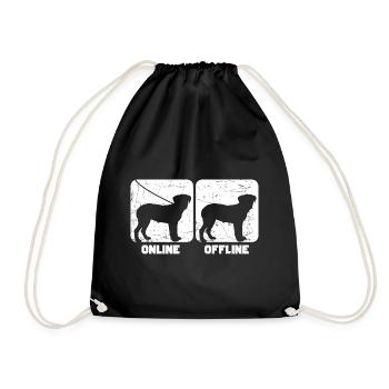 Border Terrier Dog Cadeau Drôle - Sac de sport léger - noir - Devant