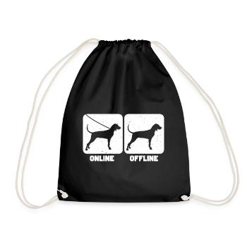 American English Coonhound - Drawstring Bag - black - Front