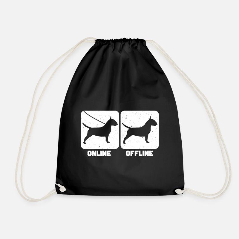 Bullterrier Bull Terrier - Turnbeutel - Schwarz