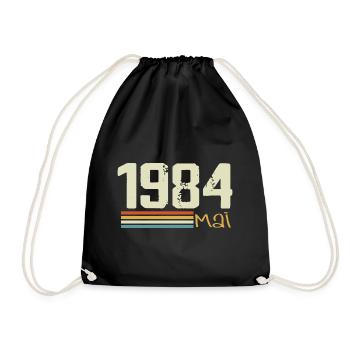 Mai 1984 - Sac de sport léger - noir - Devant