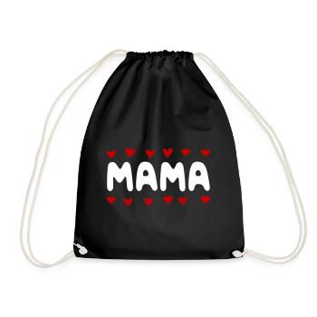 Mama - Turnbeutel - Schwarz - Vorne