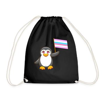 Gay Pride Antarctique Animal Pingouin Bigender LGBT - Sac de sport léger - noir - Devant
