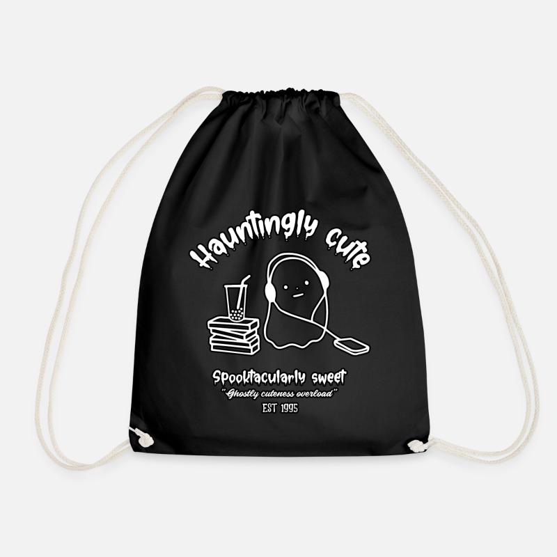 Hauntingly cute. Ghostly cuteness overload - Ghost - Turnbeutel - Schwarz