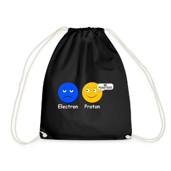 Proton Electron Être Positif - Sac de sport léger - noir - Devant