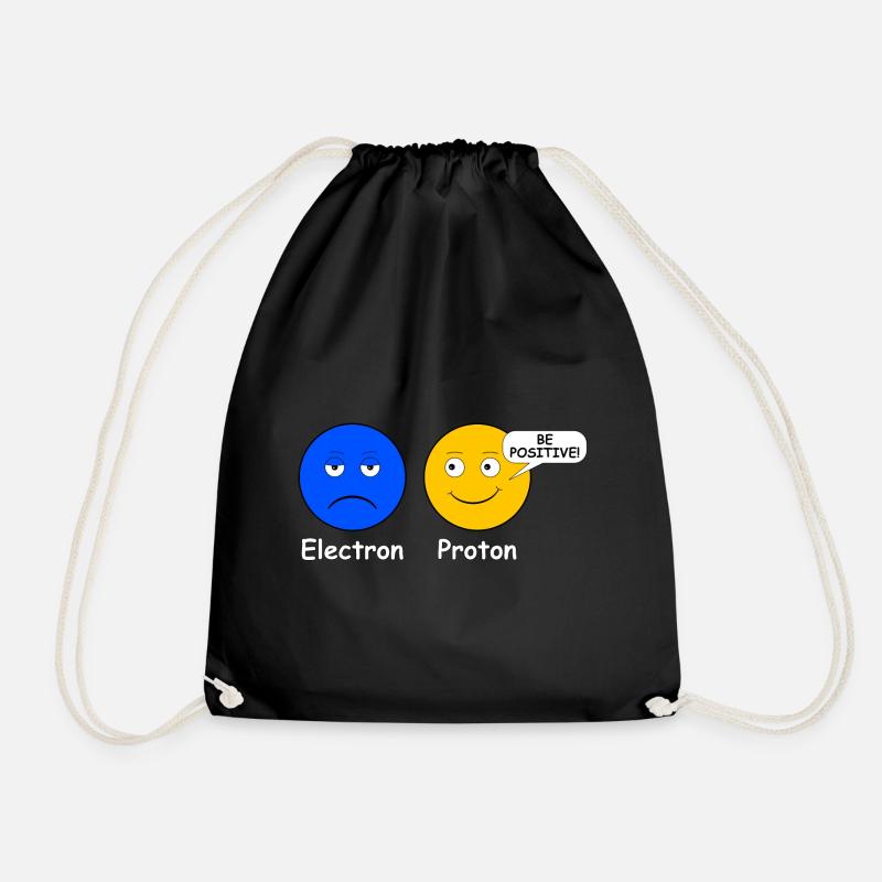 Proton Elektron Be Positive - Turnbeutel - Schwarz