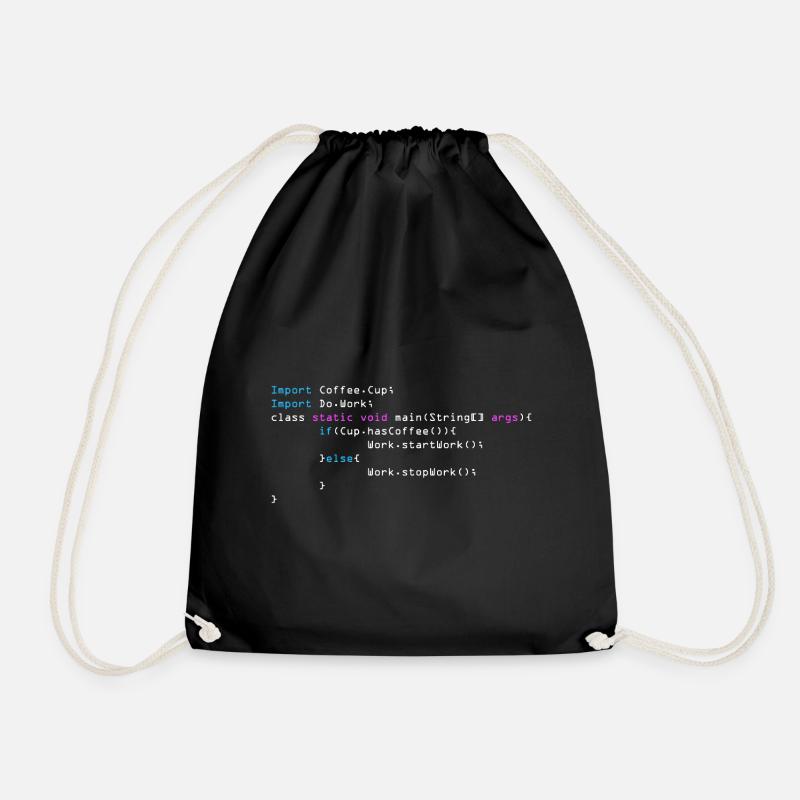 C++ Programmierer - Turnbeutel - Schwarz