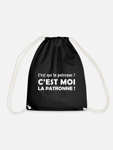 C’est qui la patronne ? - c’est moi la patronne ! - Sac de sport léger - noir