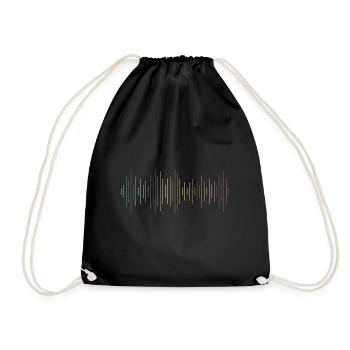 Techno Rave Liebe Musik Festivals Geschenk Trance - Turnbeutel - Schwarz - Vorne