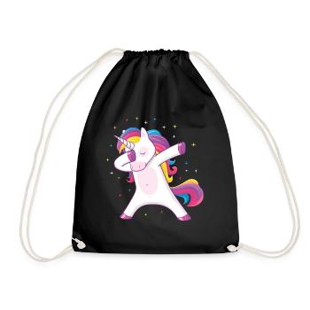 tamponnant licorne - Sac de sport léger - noir - Devant