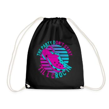 Idée cadeau Comfort Love for Crocs sabots chaussures - Sac de sport léger - noir - Devant