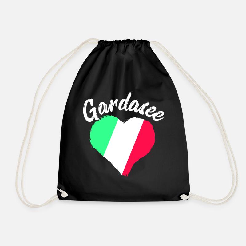 Lake Garda Lake Garda Holidays - Drawstring Bag - black