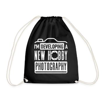 Photographer Photography Developing A New Hobby - Drawstring Bag - black - Front