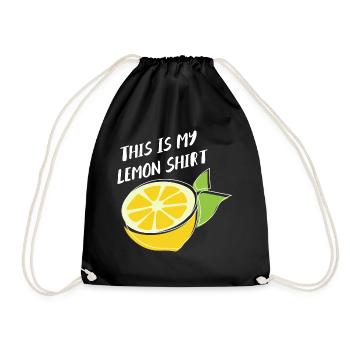 Limonade Fruits d'été Jus de citron - Sac de sport léger - noir - Devant