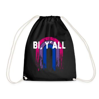Bi Y’all Bisexual Dictons Bi Pride Citations LGBTQ - Sac de sport léger - noir - Devant