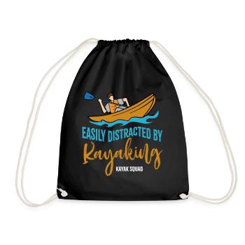 Distrait par le kayak Canoë-kayak naturel - Sac de sport léger - noir - Devant