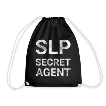 SLP Secret Agent - Drawstring Bag - black - Front