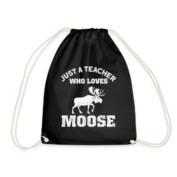 Juste un enseignant qui aime l’orignal - Sac de sport léger - noir - Devant