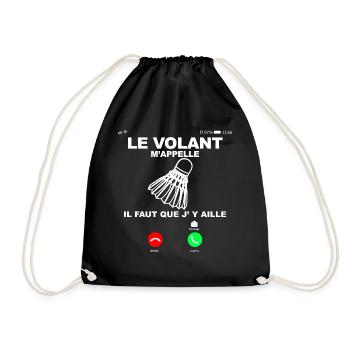 Badminton Humour Cadeau Homme Ou Femme - Sac de sport léger - noir - Devant
