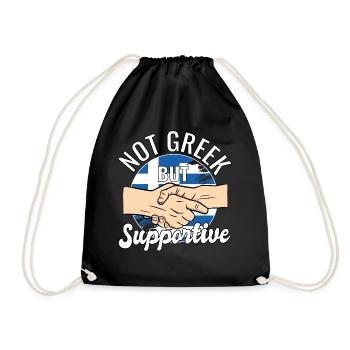 Pas grec mais voyageur de pays de soutien Grèce - Sac de sport léger - noir - Devant