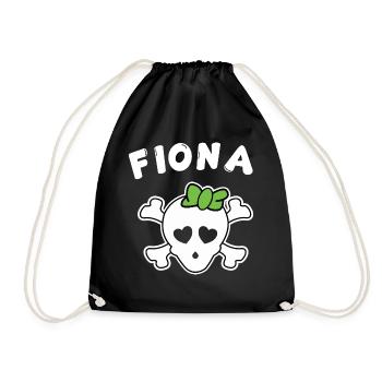 Pirate Fiona Design pour les filles et les femmes - Sac de sport léger - noir - Devant