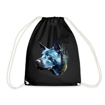 Pitbull - Turnbeutel - Schwarz - Vorne