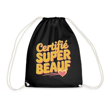 Certifié super beauf - Sac de sport léger - noir - Devant