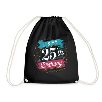 It's my 25th Birthday - Sac de sport léger - noir - Devant