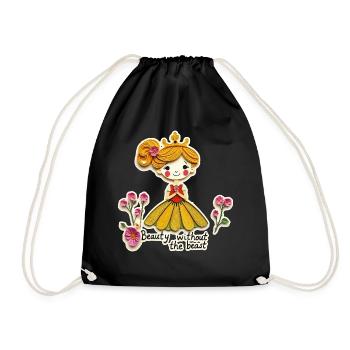 Princesse - La Belle sans la bête 1 - Sac de sport léger - noir - Devant