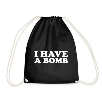J’ai une bombe pour hommes et femmes - Sac de sport léger - noir - Devant