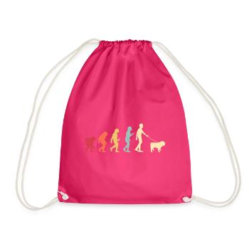 Race de chien bouledogue - Sac de sport léger - fuchsia - Devant