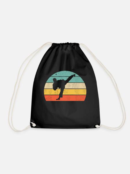 Karate - Drawstring Bag - black