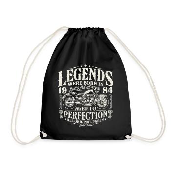 1984 Vintage Born Légendes Anniversaire Moto - Sac de sport léger - noir - Devant