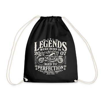 2007 Vintage Born Legends Anniversaire Moto - Sac de sport léger - noir - Devant