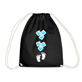 Bébé Grossesse Parents Naissance Fun - Sac de sport léger - noir - Devant